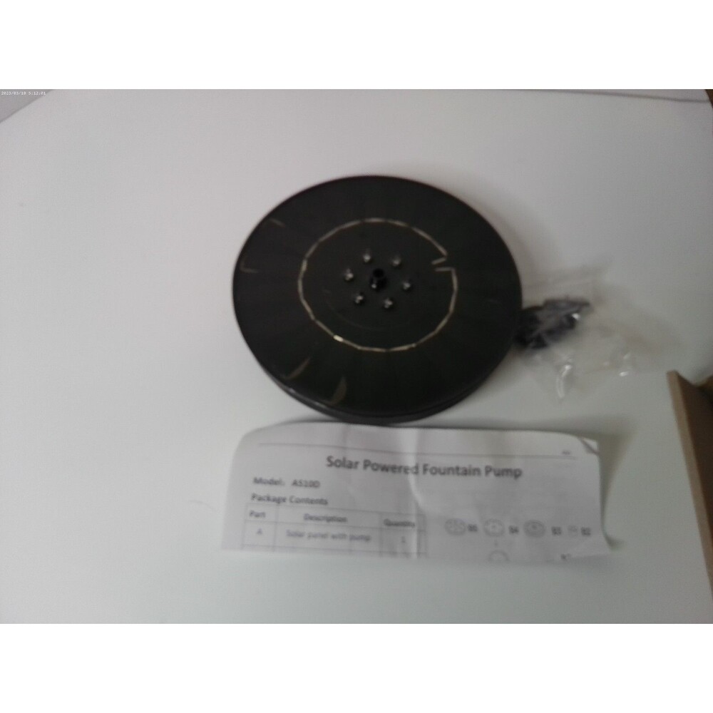 Solor Powered Fountain Pump With 4 Nozzles